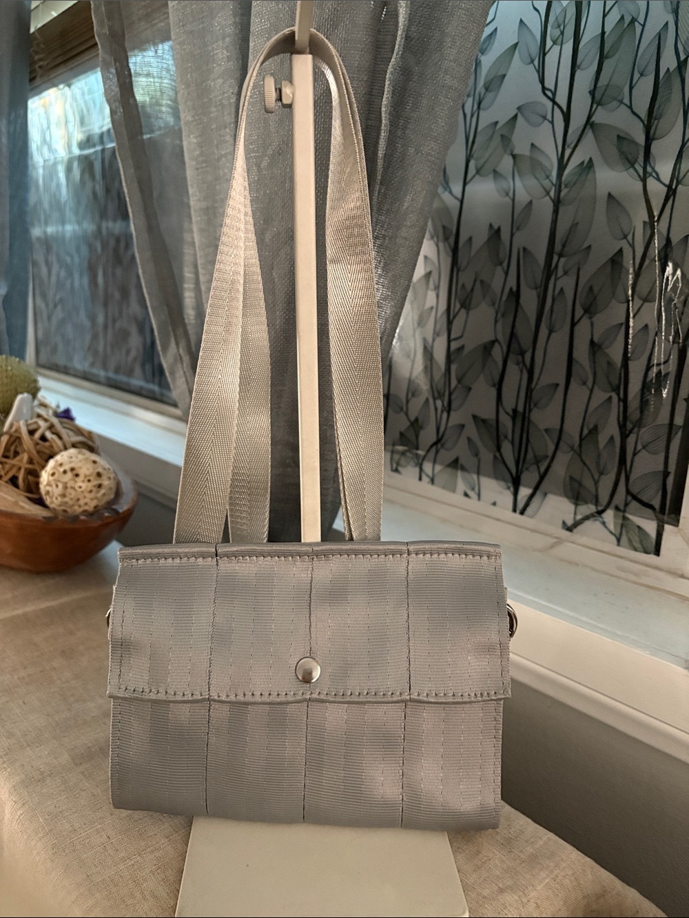 Foldover Crossbody seatbelt clutch